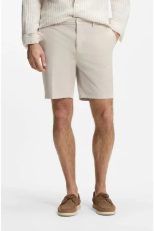 BERMUDA EM SARJA MODELO CHINO REGULAR FIT - Beje