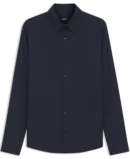 CAMISA SLIM FIT PERFORMANCE EM PADRÃO LISO - Azul