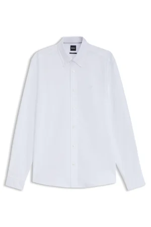 CAMISA REGULAT FIT EM ALGODÃO OXFORD - Branco