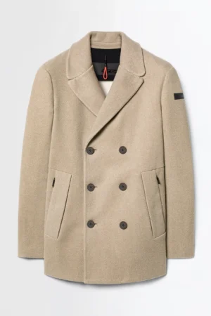 CARDIGAN DE FECHO EM TECIDO TÉCNICO - Beje