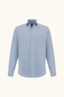CAMISA LISA FLANELA COM BOLSO - Azul