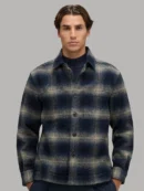 SOBRECAMISA EM LÃ VIRGEM - Azul