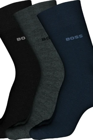 PACK DE 3 MEIAS EM CAIXA PRESENTE - Multicolor