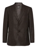 BLAZER EM PADRÃO MESCLA - Castanho