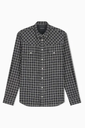 CAMISA COM BOLSOS DE CHAPA SOBRECAMISA - Azul