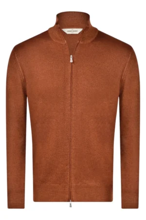 CARDIGAN DE FECHO LÃ VIRGEM - Telha